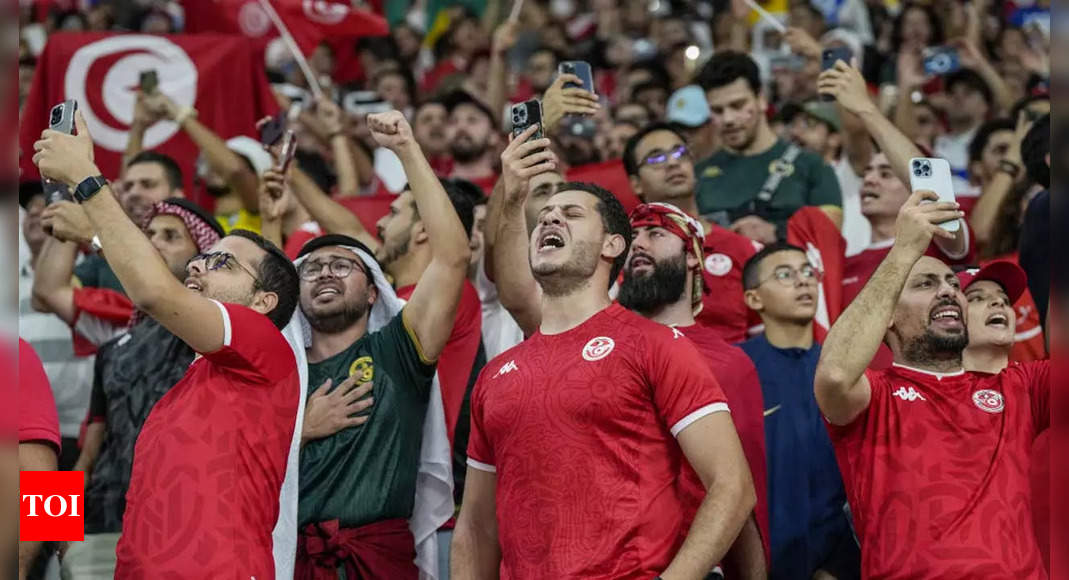 Tunisian fans whistle at French national anthem ahead of World Cup game | Football News – Times of India
