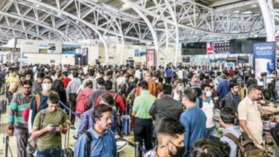 Security Check Descends Into Chaos Chennai News - Times of India