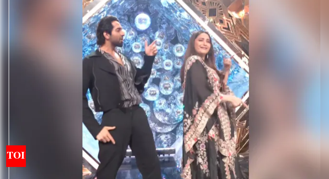 Ayushmann Khurrana grooves to the song Aap Jaisa Koi with Madhuri Dixit, wife Tahira Kashyap hearts it – Times of India