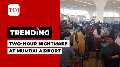 Watch: Long queues at Mumbai Airport’s Terminal 2 after server crash