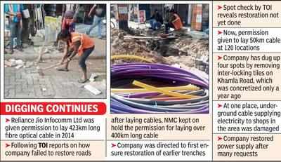 Earlier digs unrestored, company gets nod to lay 50km cable, 350km more in offing