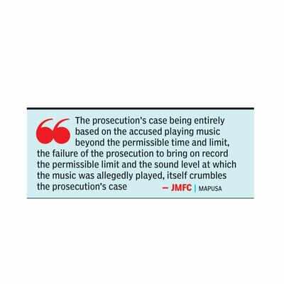 Not measuring decibel levels leads to acquittal in 2013 case