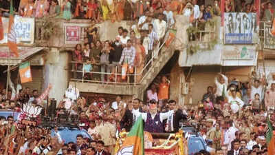 Gujarat elections: PM Modi leads BJP's 50km, 4-hour roadshow through 13 Ahmedabad seats
