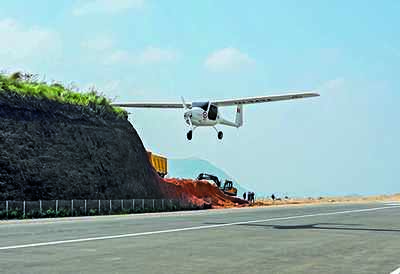 Plane lands in Idukki for first time