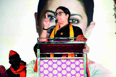 Irani targets RaGa’s Bharat Jodo Yatra