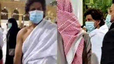 Viral PICS! Shah Rukh Khan performs Umrah in Mecca after wrapping up 'Dunki' shooting in Saudi Arabia