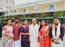 Actress Neha Gowda pays a visit to the Tirupathi temple with her family