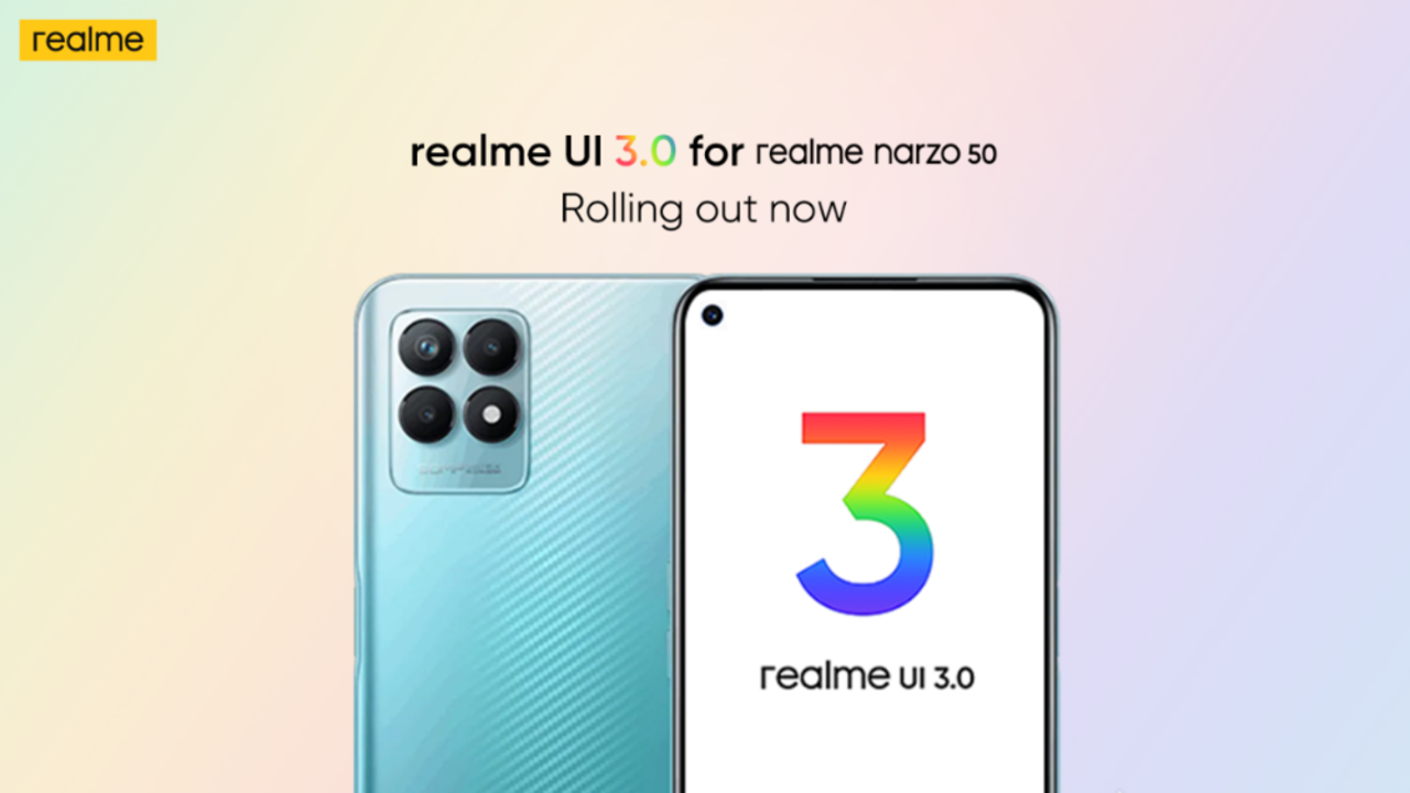 realme narzo 50a realme ui 3.0