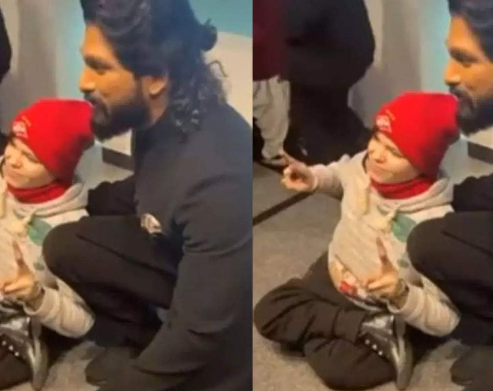 
Video of Allu Arjun posing with a specially challenged kid in Russia goes viral
