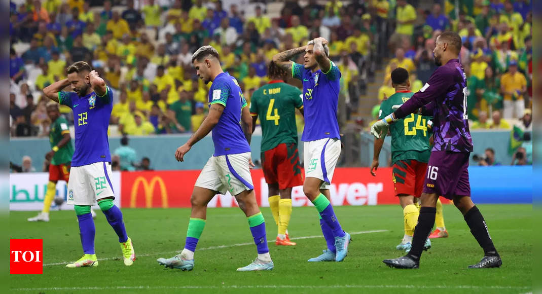 Cameroon vs Brazil Highlights: Brazil top Group G despite losing 0-1 to Cameroon | Football News – Times of India