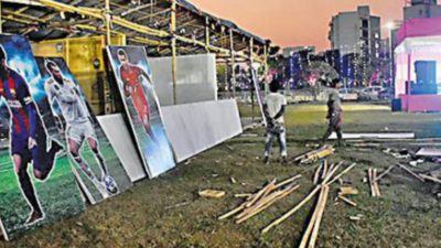 Kolkata: Fan village with stadium-like feel ready in New Town for Round of 16
