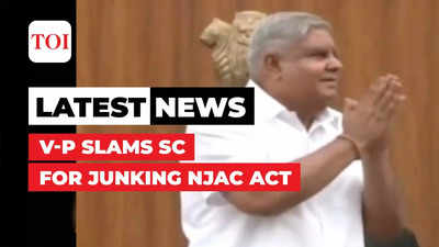 'Power of people undone': Vice-President Dhankhar slams SC for junking NJAC Act