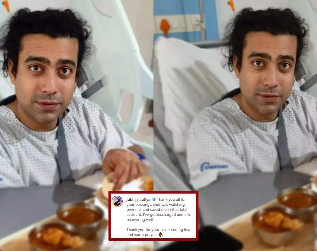 
Singer Jubin Nautiyal shares health update with a picture from hospital bed: God was watching over me, and saved me in that fatal accident
