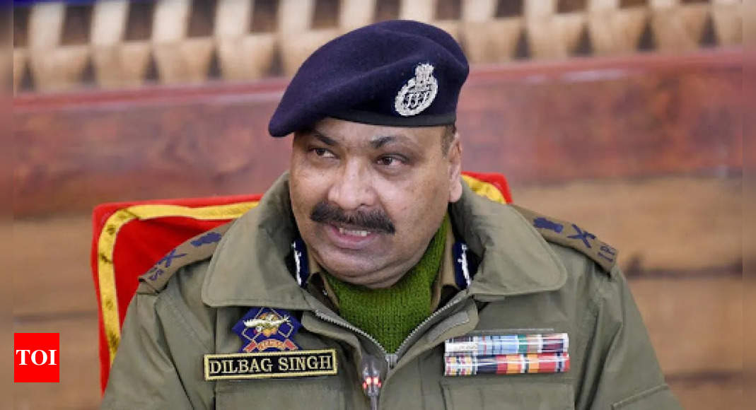 Chapter of Pakistan-sponsored terrorism closing in J&K: DGP | India News – Times of India
