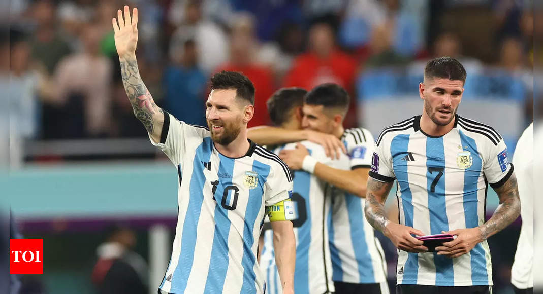 Argentina vs Australia Highlights: Messi scores as Argentina beat Australia 2-1 to reach quarter-finals | Football News – Times of India