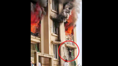 Mumbai: Malad resident escapes fire, suffers fractures due to fall