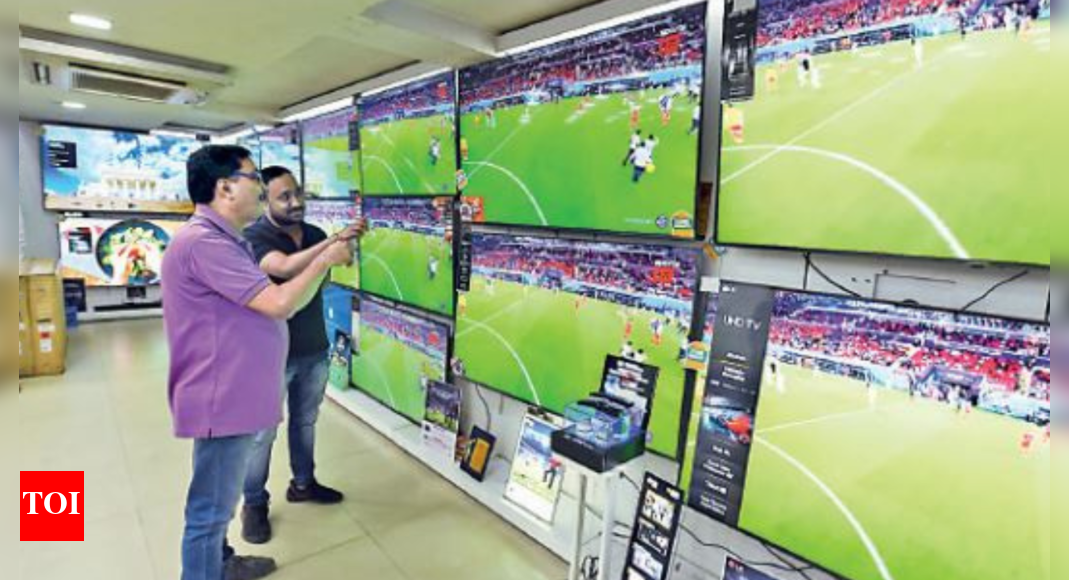 Soccer craze to catch action live pushes up big screen tv sales