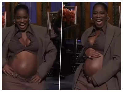 Surprise! Keke Palmer confirms pregnancy during 'SNL' monologue