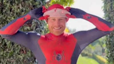 Dressed as SpiderMan, Prince Harry shares touching Christmas message for children's charity