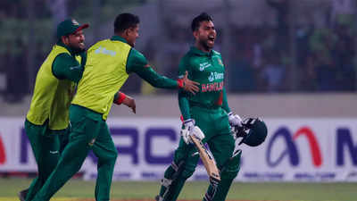 1st ODI: Mehidy Hasan special helps Bangladesh edge India in a low-scoring thriller