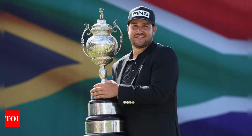 Thriston Lawrence recovers from late wobble to win South African Open