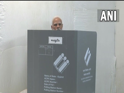 Gujarat assembly elections: PM Modi casts vote in Ahmedabad