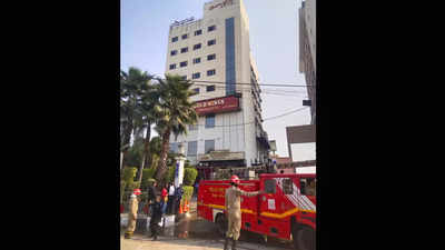 Fire breaks out at hotel in Delhi's Karkardooma