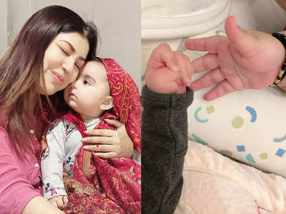 Debina is all hearts for her daughters