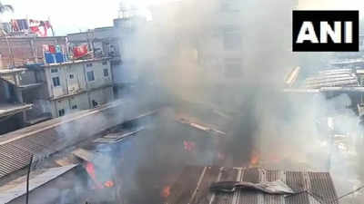 Several houses damaged as fire breaks out in Guwahati's Nagar Nepalibasti