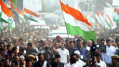 Bharat Jodo Yatra: Rahul Gandhi targets BJP, RSS; Ashok Gehlot alleges media 'boycott'