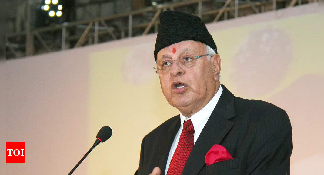 Farooq Abdullah re-elected NC president | India News – Times of India