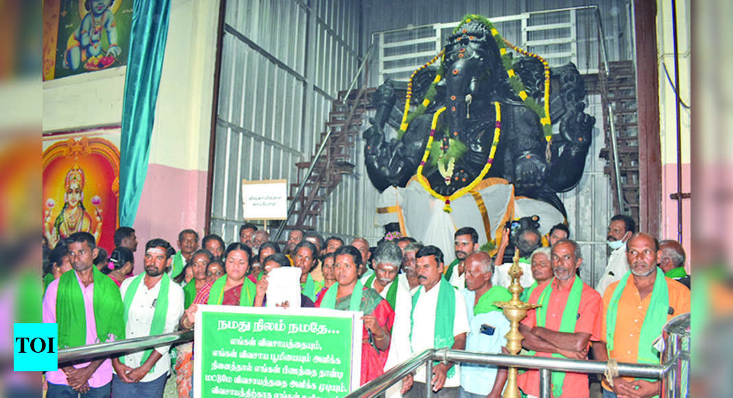 3,700 एकड़ की रक्षा के लिए ईश्वरीय हस्तक्षेप की मांग को लेकर किसान 35 किमी पैदल चले |  कोयंबटूर समाचार – टाइम्स ऑफ इंडिया