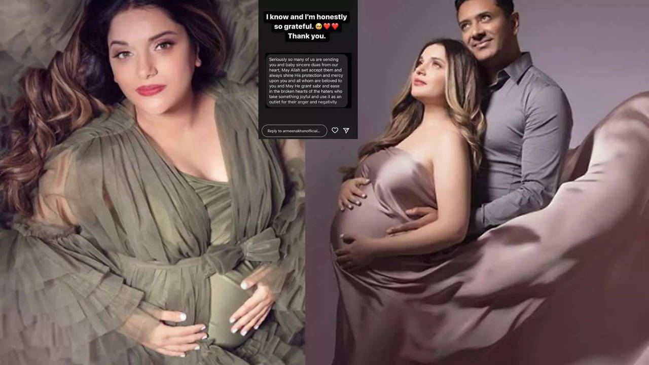 Armeena Khan Viral Photos: TROLLED! Pakistani actress Armeena Khan gets  humiliated for flaunting baby bump on social media, hits back at netizens |  Hindi Movie News - Bollywood - Times of India