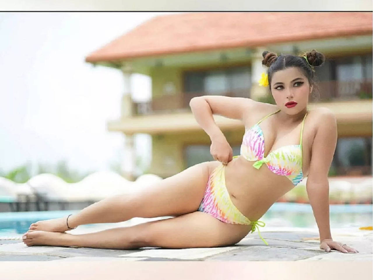 Sushma Adhikari shows her perfect curves in a neon bikini Bhojpuri Movie News