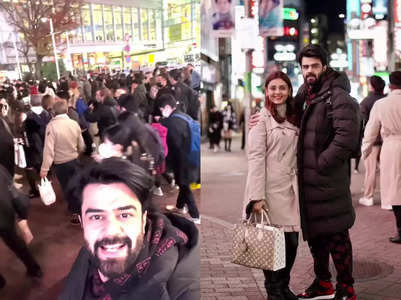 Maniesh jokes on Tokyo’s busy intersection