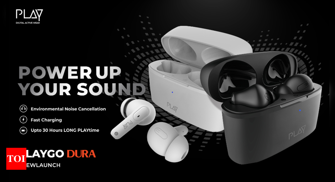 Play launches PlayGo Dura TWS earbuds at Rs 1,499 – Times of India