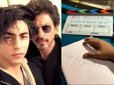 Aryan announces first directorial, SRK reacts