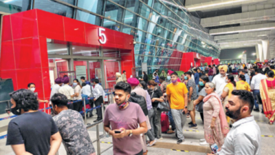 Scramble for order as long queues back at Delhi's IGI, other major airports