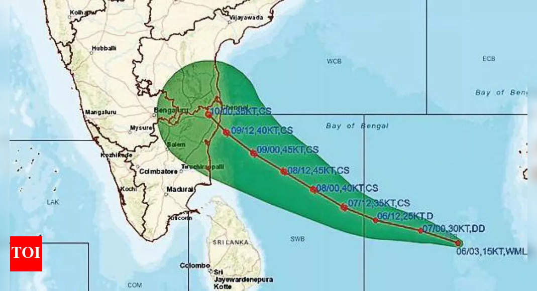 Depression to intensify into cyclone today | Chennai News - Times of India