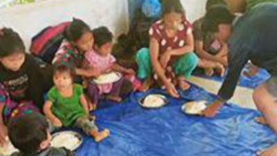 Mizoram villagers cross over to Bangladesh, provide food to starving Kuki-Chin refugees