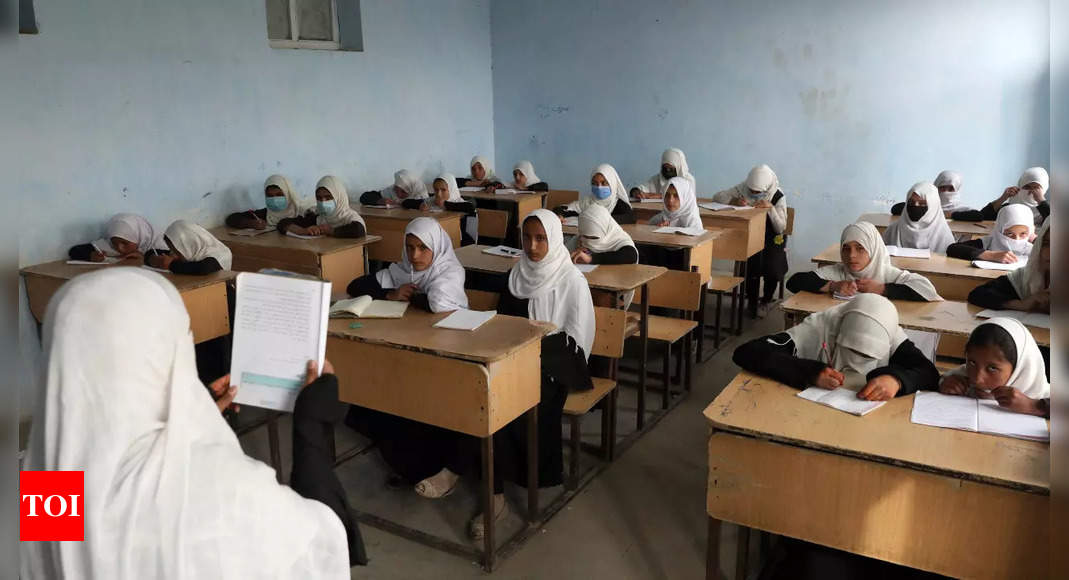 Taliban banned girls from schools, but now let them sit for exams – Times of India