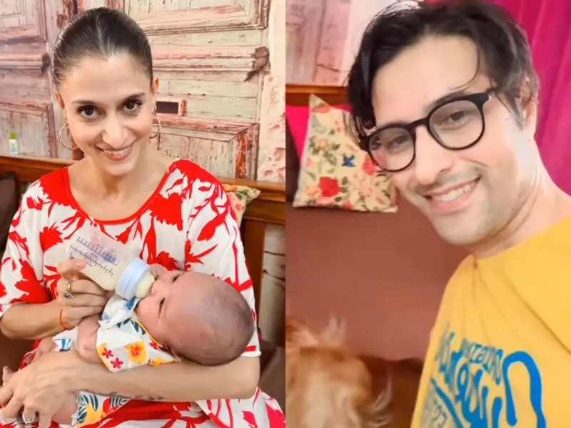 New mommy Shilpa Saklani feeds her little baby girl Ishaani; hubby Apurva Agnihotri captures blissful moments