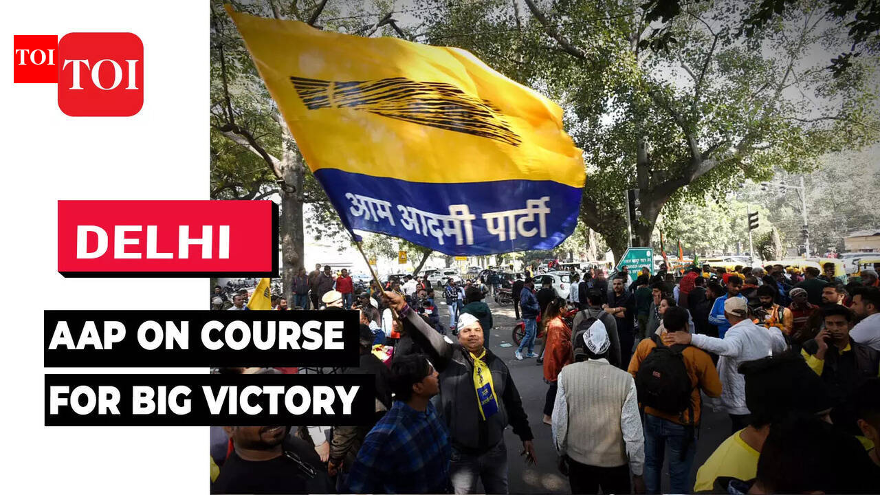 mcd: Delhi MCD election 2022 results: Aam Aadmi Party workers celebrate ...