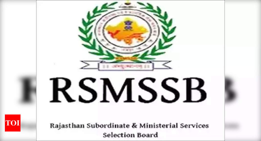 RSMSSB CHO भर्ती 2022: भर्ती पर 3531 सामुदायिक स्वास्थ्य अधिकारी पदों के लिए आवेदन करने की अंतिम तिथि। rajasthan.gov.in – टाइम्स ऑफ इंडिया