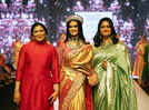 Third show at the Hyderabad Times Fashion Week day 1 was all about desi glamour