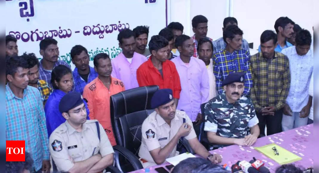 35 Maoists Armed Militia Members Surrender In Andhra Pradesh