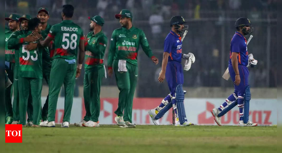 2nd ODI: Rohit Sharma’s late fight goes in vain as Bangladesh beat India to seal series | Cricket News – Times of India