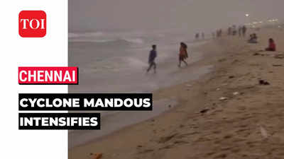 Watch: Sea turns rough in Chennai as cyclone ‘Mandous’ is about to hit TN coast