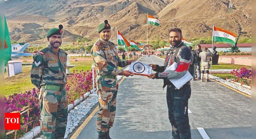 Tahsildar Completes 25,400km Ride Today | Hubballi News - Times of India