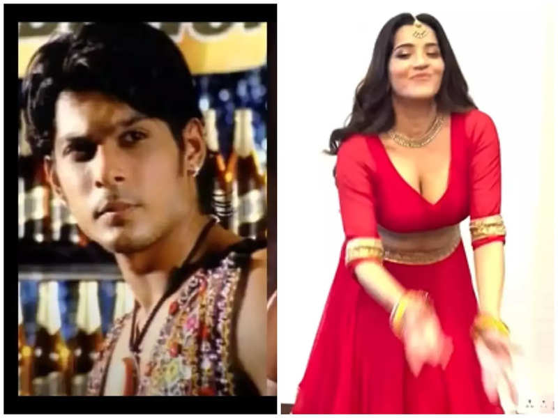 Monalisa recreates Sidharth Shukla starrer item song 'Resham Ka Romal'